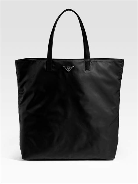 prada beach bag black|prada nylon tote bags.